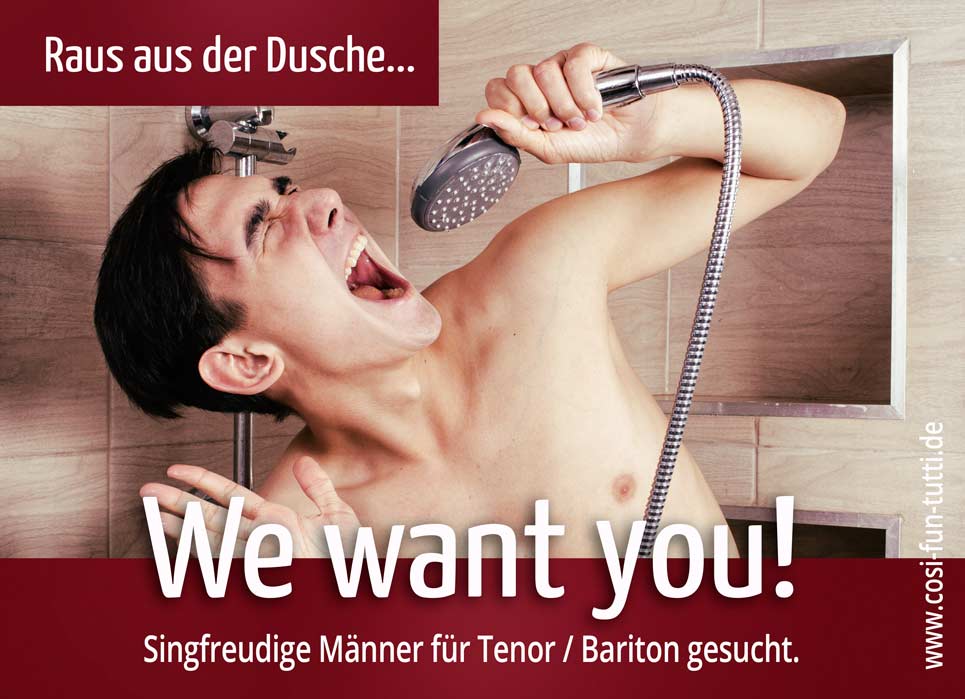 Männer gesucht für Tenor und Bariton.